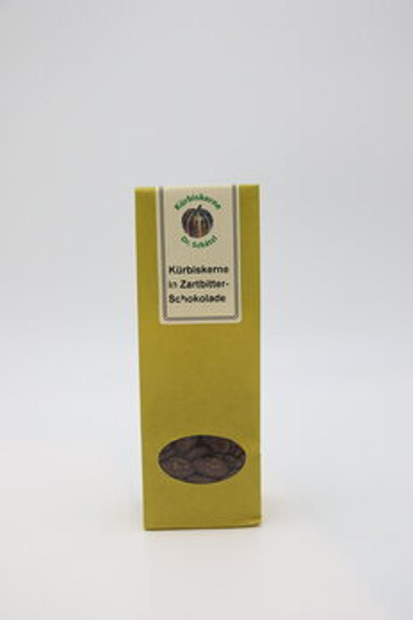 Produktfoto zu Kürbiskerne Zartbitter 100g