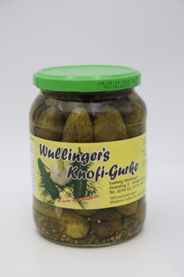 Produktfoto zu Wullinger's Knofi-Gurke